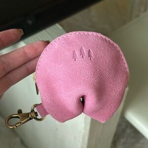 Pink Suede Fortune Cookie Portland Leather Goods
